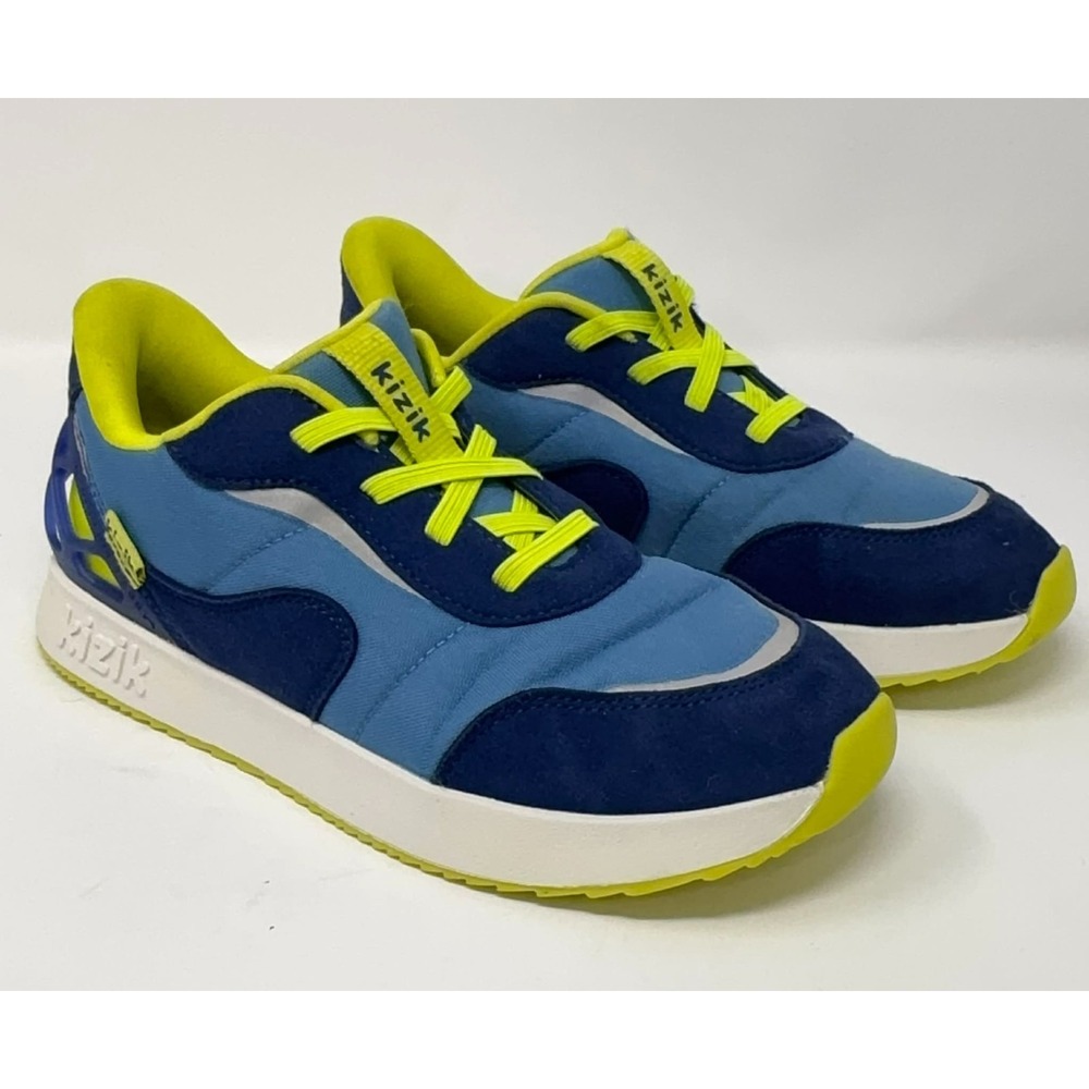 Kizik Kid's Size 3Y Orlando Hand's Free‎ Lightweight Unisex Sneaker Blue Jasper